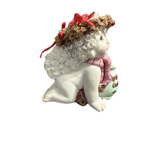 Dreamsicles Christmas Angel Figurine Cookie Jar 2002 Enesco 3" Collectible - Picture 3 of 9